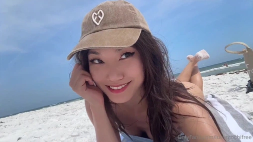 AsianMochi - Cant Resist The Beach Boys Big White Cock