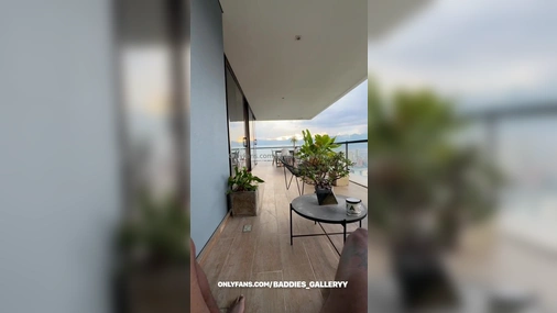 Auhneesh Nicole - Risky Sextape on Balcony in POV