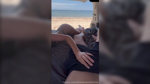 Ella Alexandra Getting Pussy Fingered And Fucked on Public Beach