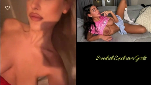 Swedish Big Tits Blonde Vibrates Her Tight Pussy Liveshow For Fans