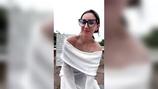 Christina Khalil - Outdoor Naked Livestream