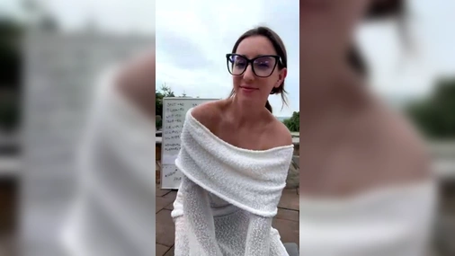 Christina Khalil - Outdoor Naked Livestream