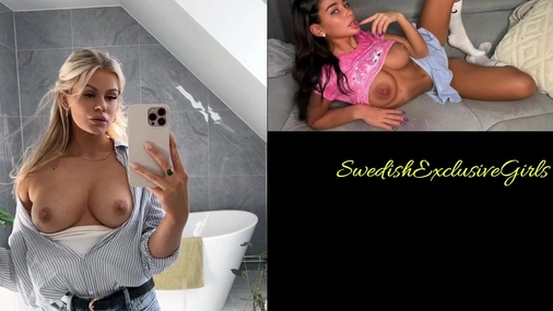 Swedish Babe Emisecrets Filming Her Big Tits In The Mirror