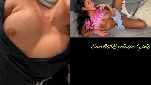 Swedish Babe Emisecrets Shaking Her Big Tits