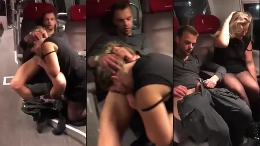 Skandinavisches Paar beim Blowjob erwischt