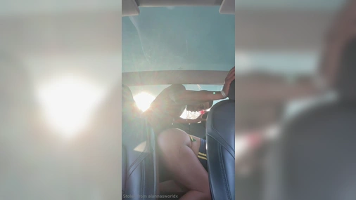 Alannasworldx - Sucking And Fucking BBC in Backseat