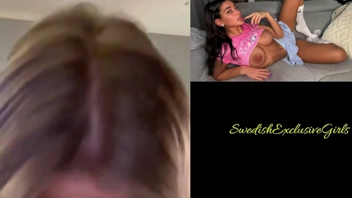 Norwegian Babe Martine Baardseng Hot Blowjob On DIldo