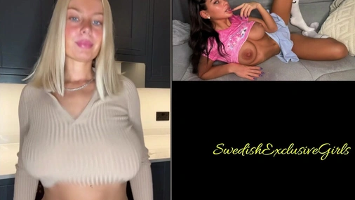Swedish Babe ThatYoungBlonde Bouncing & Flashing Her Amazing Perfect Big Tits