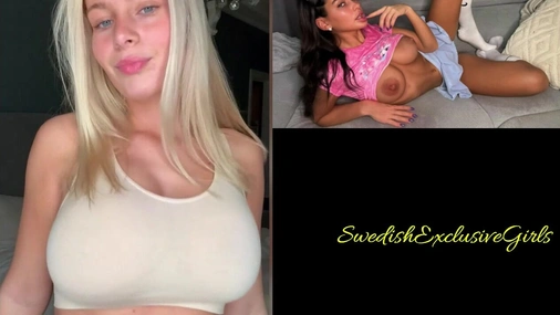 Swedish Thatyoungblonde Flashing Her Amazing Big Tits & Playing With Them