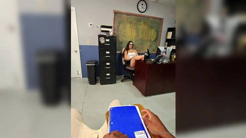 Jadeteen - Teacher Getting Fucked POV Style in Classroom