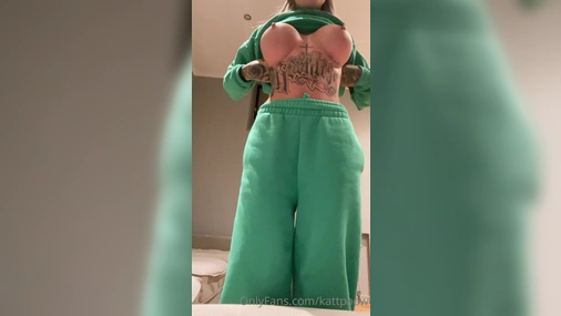 Swedish KattPaow Flashing Her Big Tits