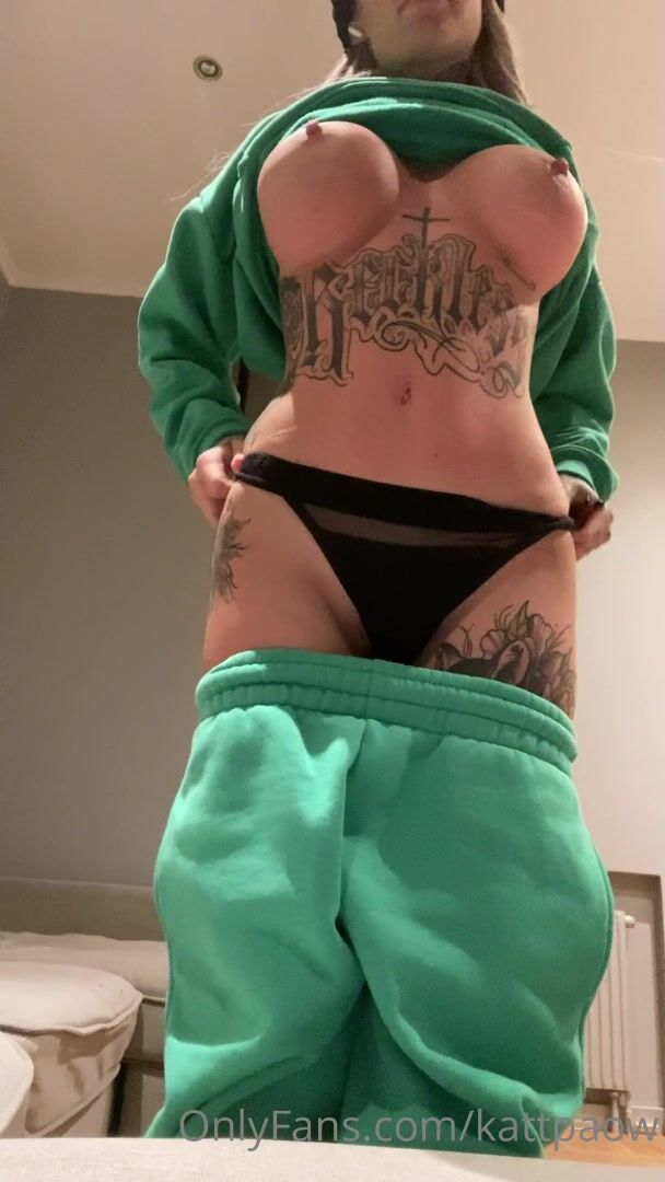 Swedish KattPaow Flashing Her Big Tits