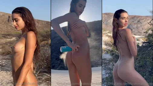 Liza Kovalenko Nakenhet utomhus