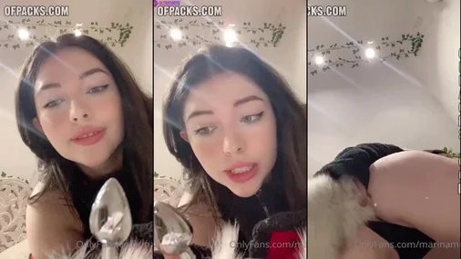Marina Mui Leka med analplug