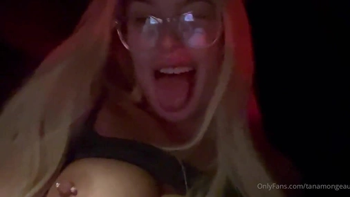 Tana Mongeau Showing Her Big Tits And Pierced Nipples