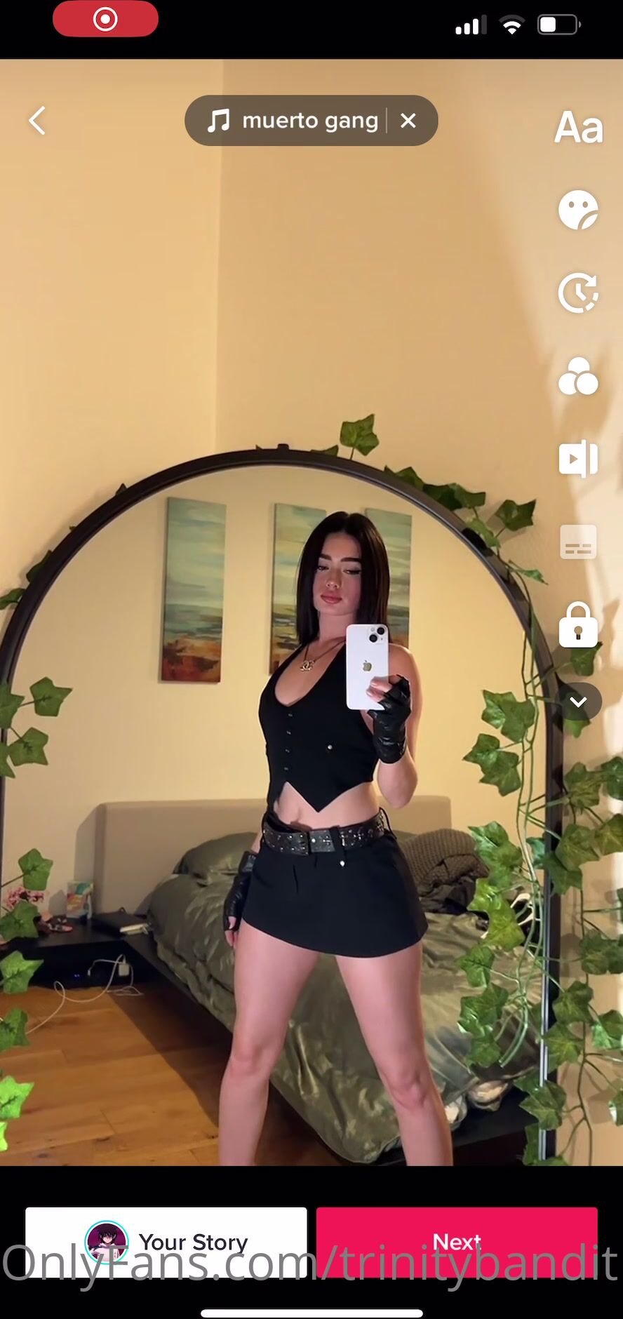 Trinity Bandit Posing In The Mirror