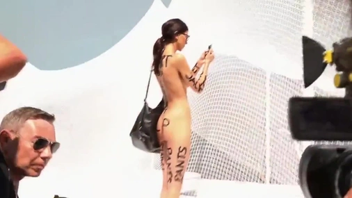 Milo Moire Protesting Full Nude in Public