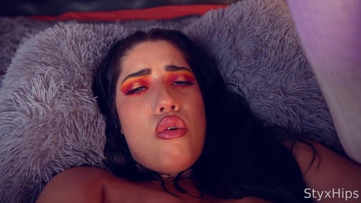 StyxHips Dildo Riding Close Up