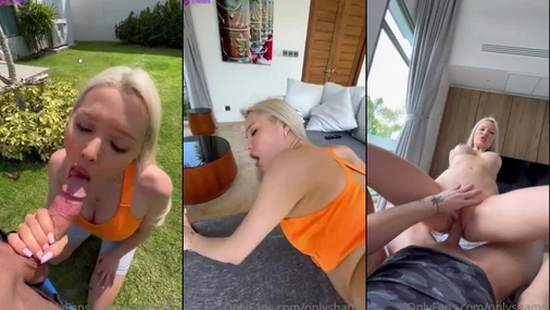 Lily Shams – Heiße Blondine fickt ihren Fitnesstrainer hart