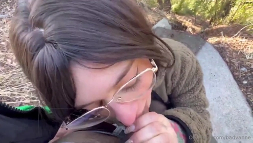 Vanessa Yanez Risky Blowjob In Public