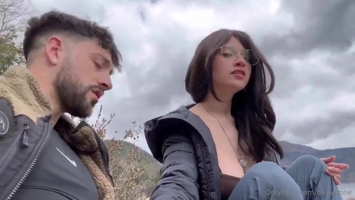 Latina Vanessa Yanez Risky Play At The Lake