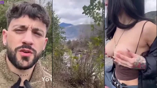 Latina Vanessa Yanez Riskantes Spiel am See