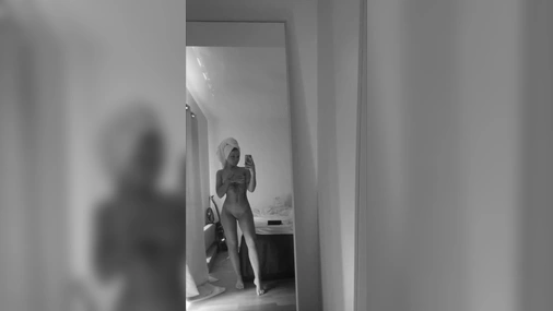 Swedish Gabby Filming Herself Naked In The Mirror