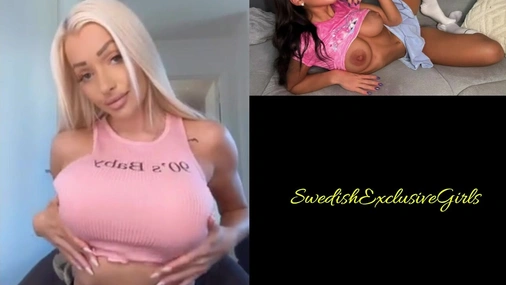 Norwegian Babe Iselin Michelsen Flashing Her Big Tits & Pussy Play