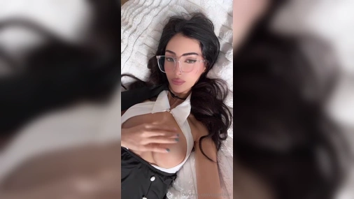 Rose Zara - Busty Brunette Playing With Big Titties