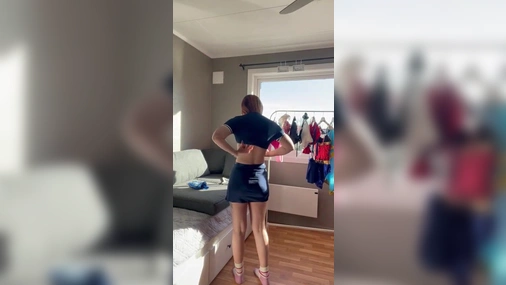 Young OF Babe Tina Marie tries on her Newest Outfits
