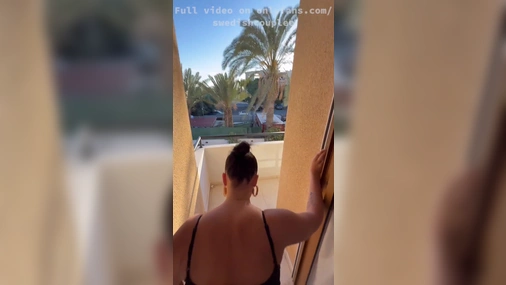 Swedish Girl Fucked on Balcony