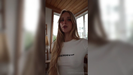 Caroline Zalog - Teasing in Sexy G String