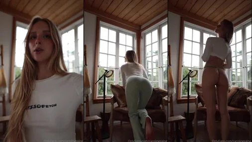 Caroline Zalog – Neckereien im sexy String
