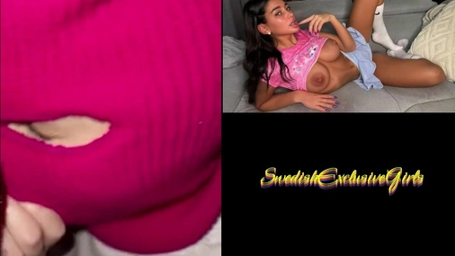 Swedish Babe Olivia Masked Blowjob