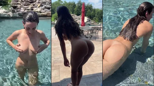 Christina Khalil – Nackt draußen schwimmen