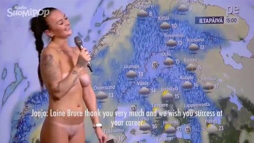 Naked Finnish Weather Girl