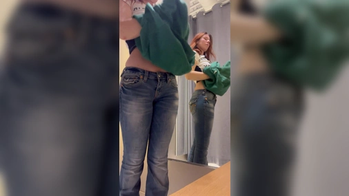 Norwegian Redhead Hottie in Public Changing Room