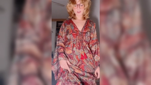 Cora Rossi Changing Sexy Dress