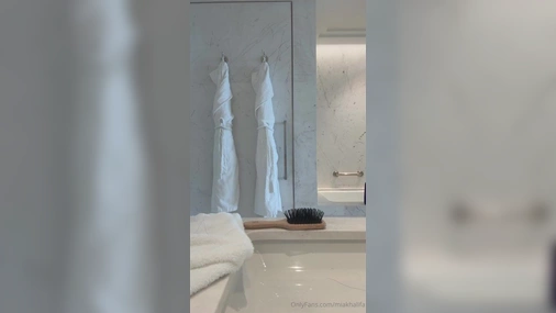 Mia Khalifa - Post Shower Livestream Topless