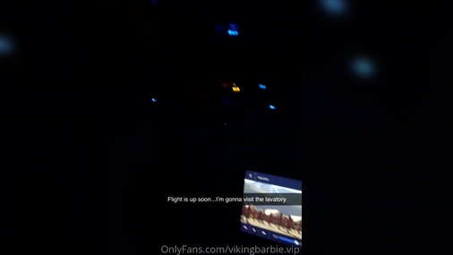 Vikingbarbie on the Airplane