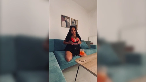 Swedish Ebony HaileyDiana Plays With Her Big Tits