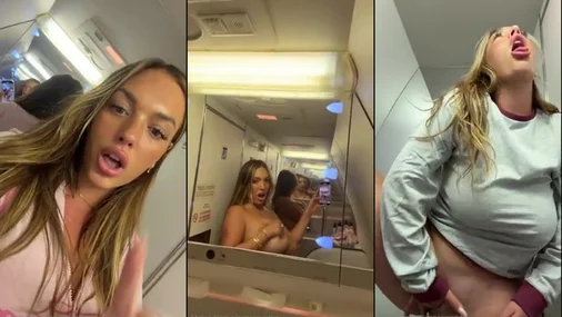 Alannasworldx – Riskante Solo-Masturbation im Flugzeug