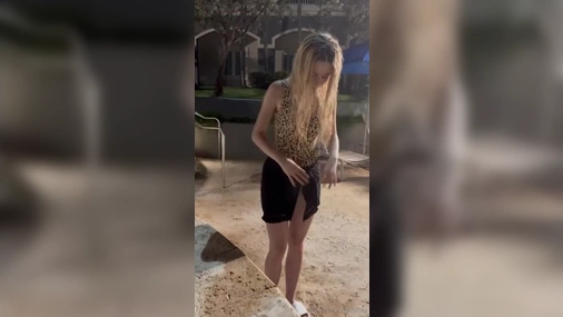 Lil Tay Wearing Sexy Leopard Swimsuit