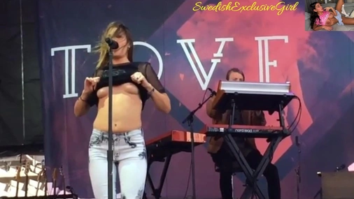 Swedish PopStar Tove Lo Flashing Her Tits Fast In Two Diffrent Live Concerts