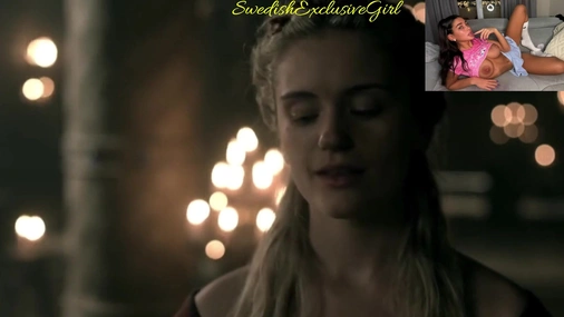 Swedish Babe Alice Agneson Naked Scenes In Vikings
