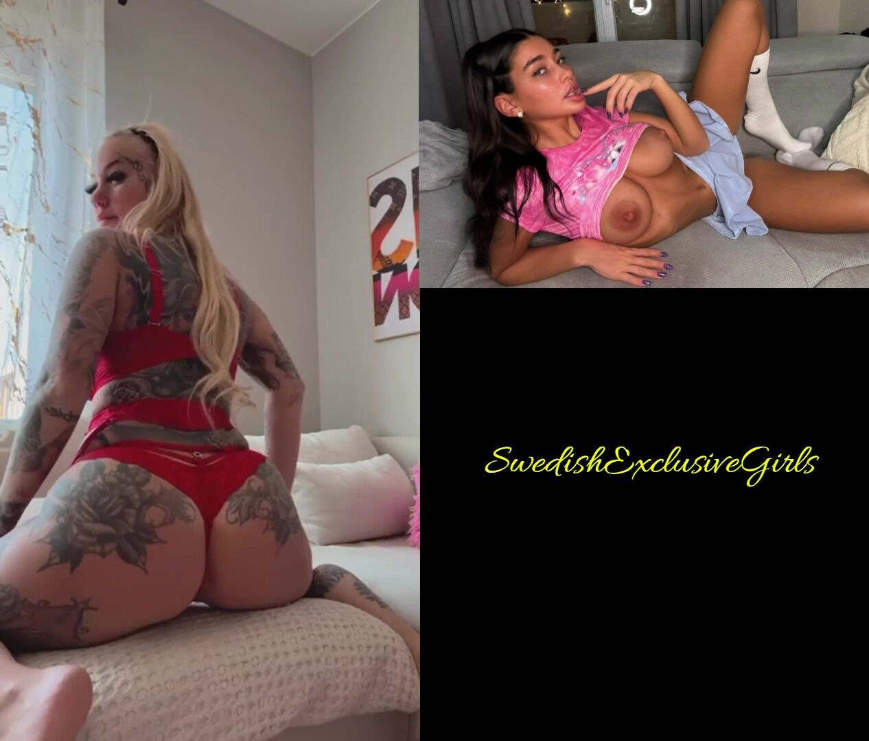 Swedish Tattooed Babe Paulina Alatalo Twerks Her Big Ass
