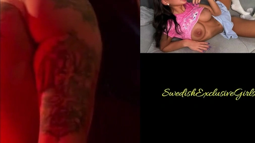 Swedish Tattooed Babe Paulina Alatalo Sexy Striptease At Stripclub