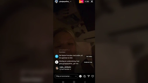 Danish Gina Jacueline Livestream