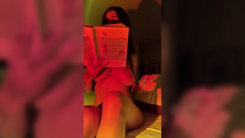 Mia Khalifa - Topless Book Reading Livestream