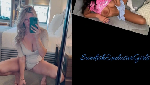 Swedish Blonde Girl Courtney Flashing Her Big Perfect Tits